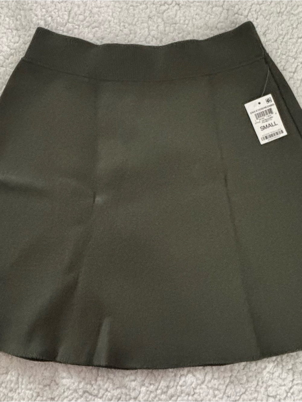 Bar III High-Rise Olive Green Knit Skort - Small